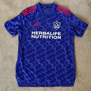 Adidas Parley PRIMEBLUE LA GALAXY 2022 Special MLS Soccer Jersey - Men’s Large